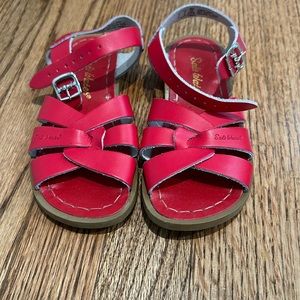 Girls, Red Salt Water sandals size 12